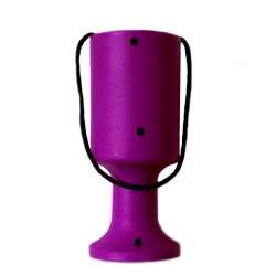 Purple Handheld Charity Collection Money Tin/Pot/Box