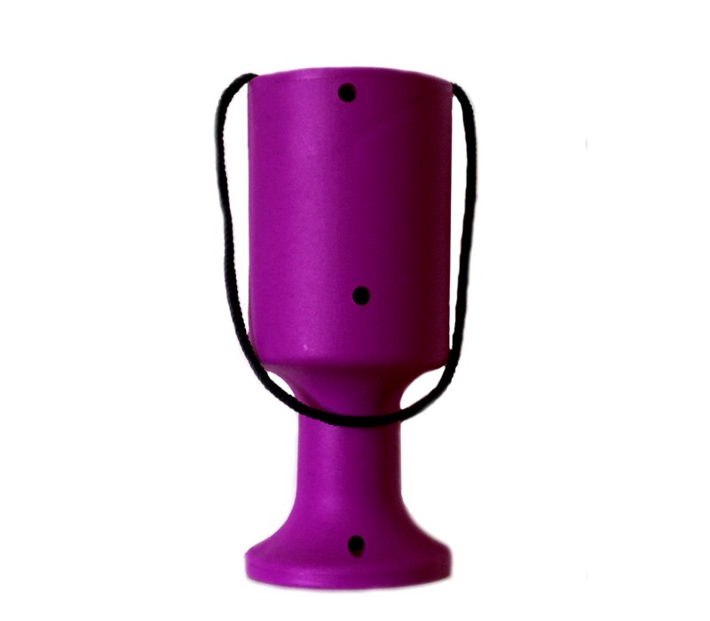 Purple Handheld Charity Collection Money Tin/Pot/Box