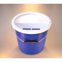 Blue Charity Money Collection Box/Bucket