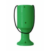 Green Handheld Charity Collection Money Tin/Pot/Box