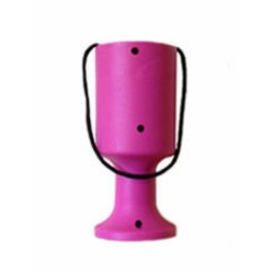 Pink Handheld Charity Collection Money Tin/Pot/Box